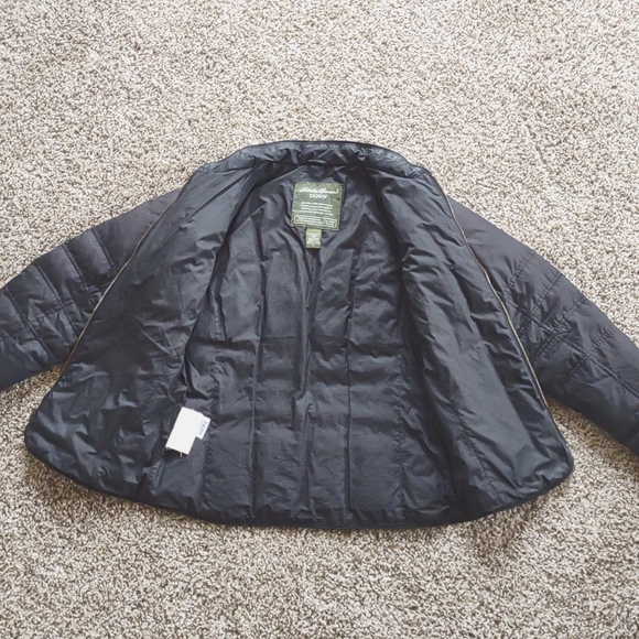 Eddie Bauer Womens Small Black Premium Goose Down Zip Up Quilted Puffer Jacket - Picture 4 of 8